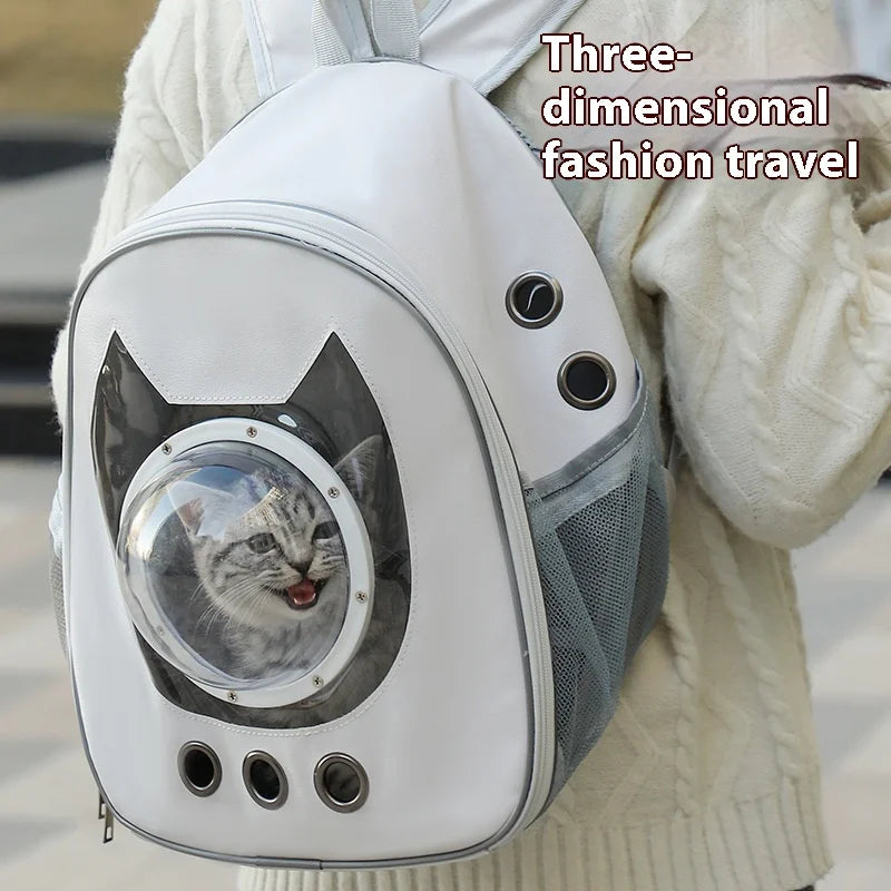 Transparent Space Capsule Cat Backpack