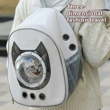 Transparent Space Capsule Cat Backpack